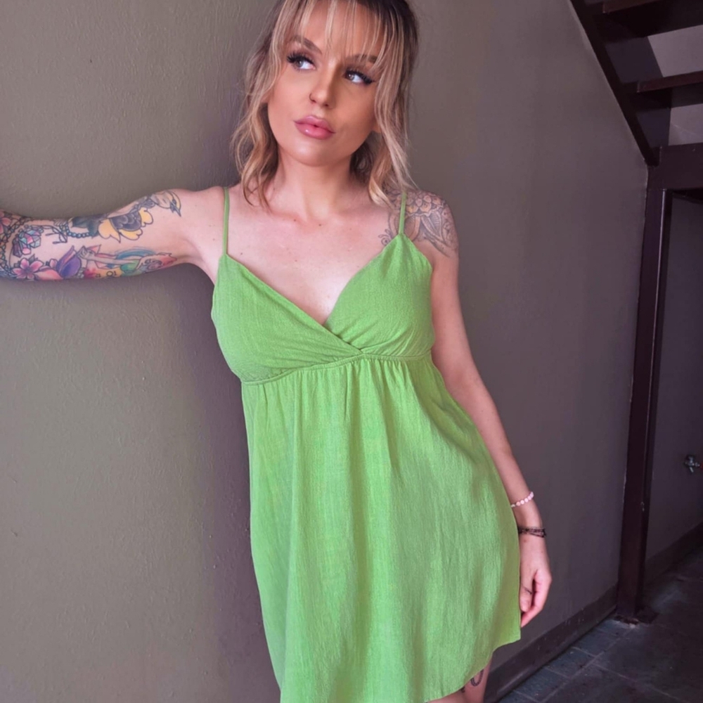 Vibrant Green Cami Dress